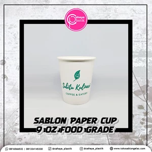 SABLON PAPER CUP 9 OZ FOOD GRADE + HOT COFFEE CUSTOM PACKAGING