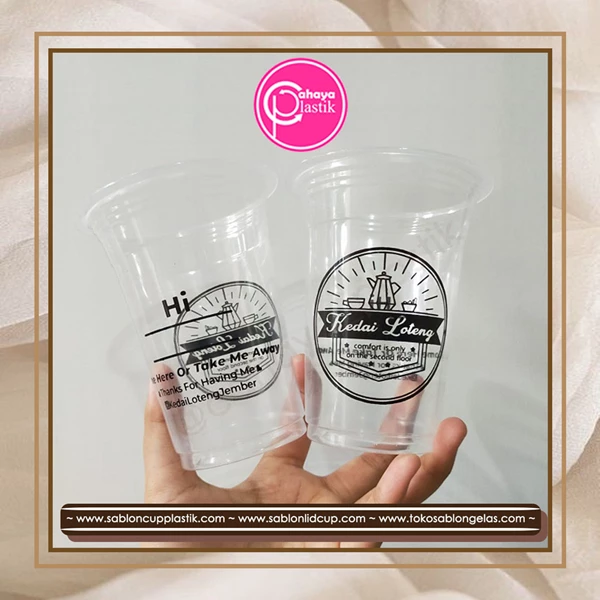 14 oz 6 gram plastic cup. The packaging is cooler with 1 color 2 sided screen printing. 400 ml capacity