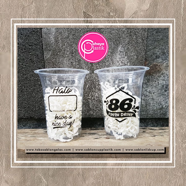Screen Printing Plastic Glasses for Contemporary Drinks + Plastic Glasses 14 oz GKI 6 grams without lid
