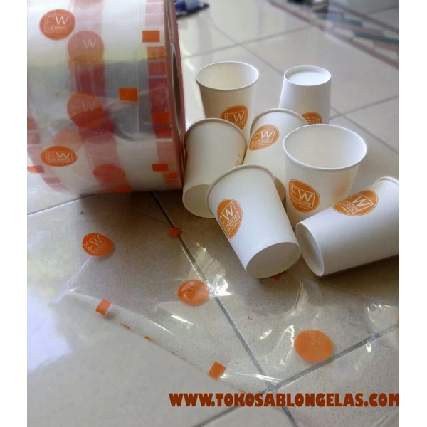 Sablon Paper Cup and Plastic lid seal