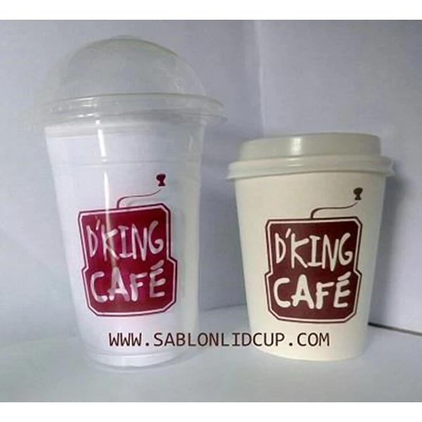 Sablon Paper Cup & Plastic Glasses
