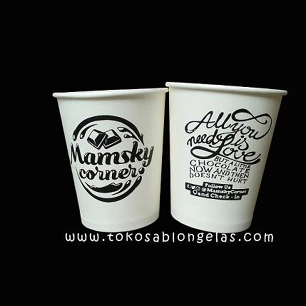 Sablon Paper Cup 9 oz (Cup hot drink)