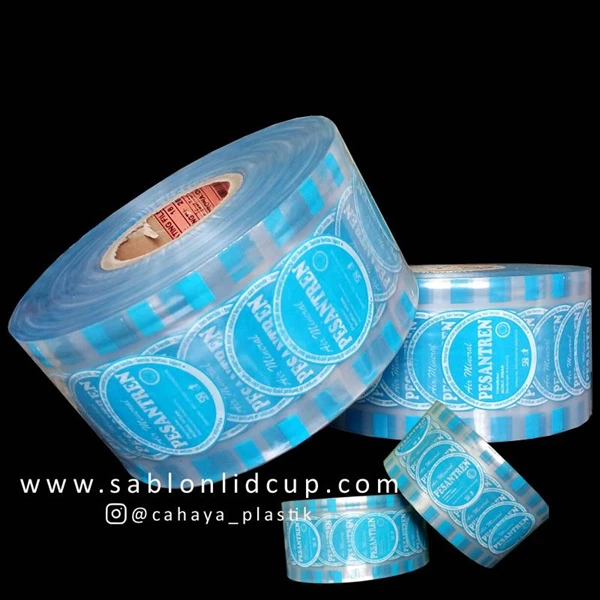 Sablon Plastik Selaer Lid 10 cm 2 warna  ( Air mineral )