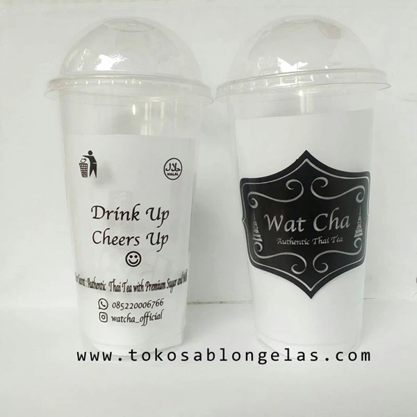 Sablon Gelas Plastik ( Cup Thai Tea )