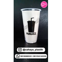 Plastik 22 oz polycup with food grade packaging