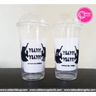 2 oz Plastic Glass with 1 color 2-sided screen printing 1