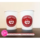 Sablon 2 sisi Paper Cup 8 oz Food Grade (KEMASAN HOT COFFEE CUSTOM) 1