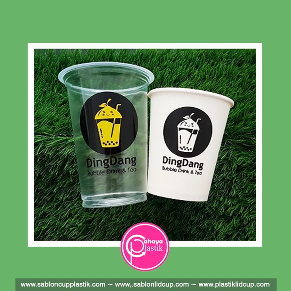 Screen printing 2 colors 16 oz 8 gram plastic cups and 12 oz paper cups