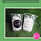 Sablon custom cup oval 14 oz 7 gram COFFEE CUP  1