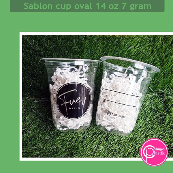 Sablon custom cup oval 14 oz 7 gram COFFEE CUP 