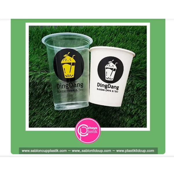 Screen printing 2 colors 16 oz 8 gram plastic cups and 12 oz paper cups