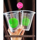 Sablon cup plastik 12 oz 7 gram custom tanpa tutup  1