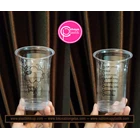 Sablon cup gelas plastik custom  16 oz 4 gram tanpa tutup  2