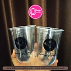Sablon cup gelas plastik 16 oz oval 8 gram tanpa tutup  1