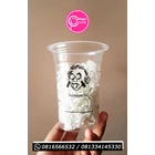 Sablon cup 14 oz 6 gram tanpa tutup (CUP PLASTIK KOPI KEKINIAN) 1