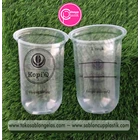 Sablon cup plastik 16 oz oval 8 gram INTERCUP  tanpa tutup  (KEMASAN KOPI KEKINIAN) 1