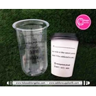 6 oz oval 8 gram plastic cup and 8 oz paper cup + black hot lid 2
