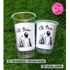 screen printing plastic cups 16 oz oval 8 grams and 22 oz starindo 9 grams with packaging made from quality PP plastic 1
