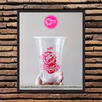 16 oz 7 gram plastic cup screen printing custom pink ink