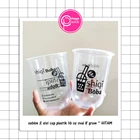 Sablon custom cup gelas plastik 16 oz oval 8 gram tanpa tutup 1