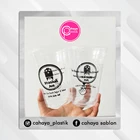Sablon custom gelas plastik 16 oz 7 gram tanpa tutup (KEMASAN MINUMAN KEKINIAN) 1