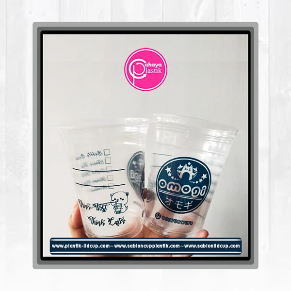 16 oz 4 gram plastic glass screen printing without lid