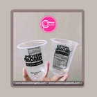 Sablon gelas plastik 16 oz cup oval 8 gram tanpa tutup 1