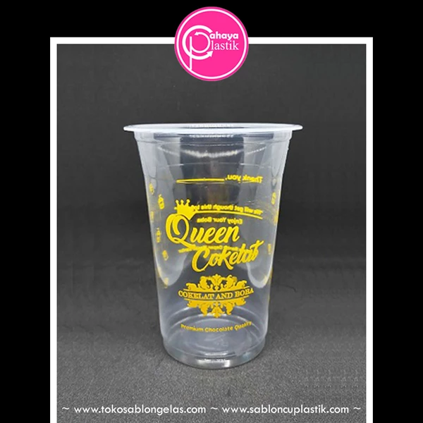 16 oz 7 gram plastic cup screen printing with packaging made from quality PP plastic 