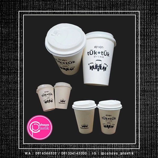  12 oz paper cup with a capacity of 300 ml made from FOOD GRADE