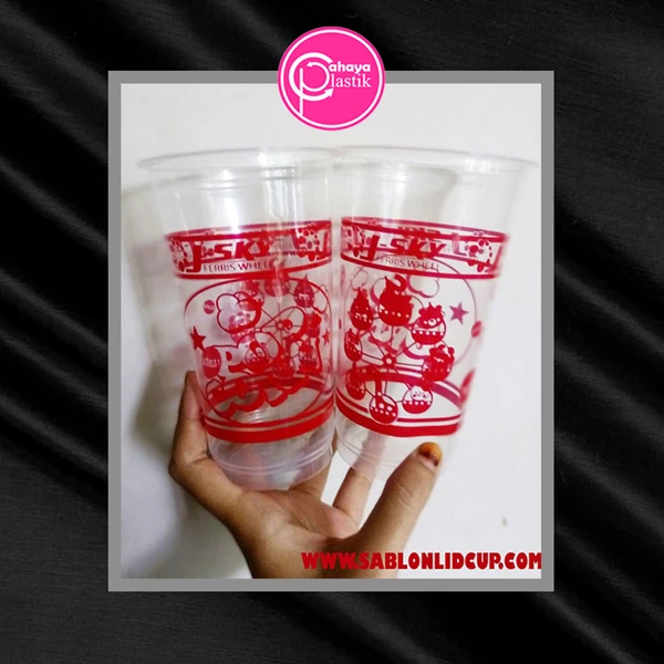 Screen printing plastic cup 22 oz polycup 10 grams with a large capacity of 650 ml