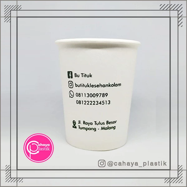 Paper Cup 9 oz screen printing at affordable prices and quality screen printing results the 250 ml capacity