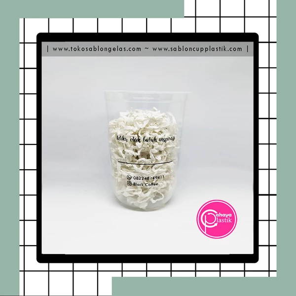 printed 16 oz oval 8 gram plastic cups 2 color screen printing using our grade A ink