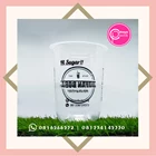 Sablon gelas plastik 16 oz oval 8 gram tanpa tutup + BEST SELLER KEMASAN OVAL 2