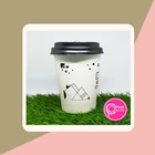 Sablon custom paper cup 8 oz + tutup hitam + FOOD GRADE HOT COFFEE PACKAGING 2