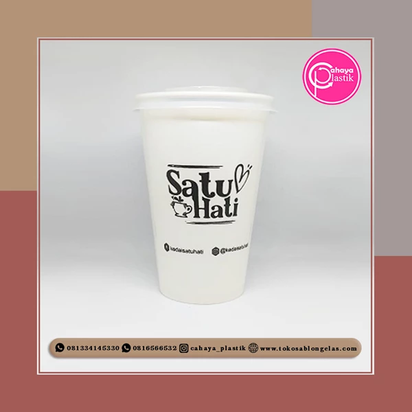 size of 16 oz paper cup ice FOOD GRADE