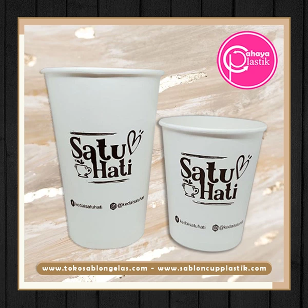 16 oz paper cup and 9 oz paper cup screen printing