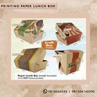 Aneka Ukuran Printing Paper Lunch Box + Kemasan Makanan Kekinian 1
