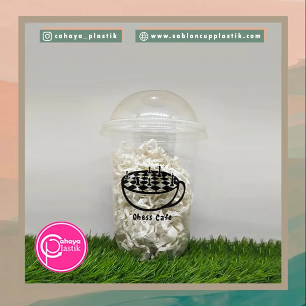 16 oz oval 8 gram plastic cup. The capacity is +-460 ml so it
